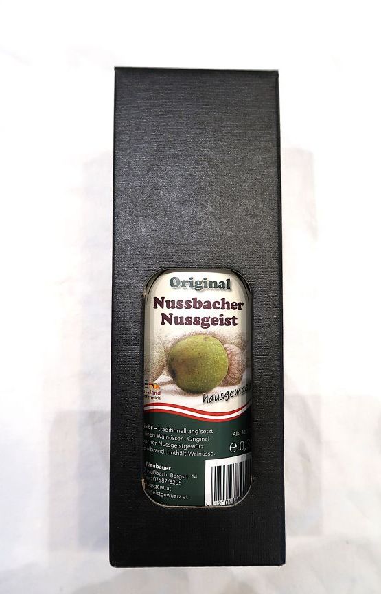 Nussgeist in edler Geschenkverpackung 350ml